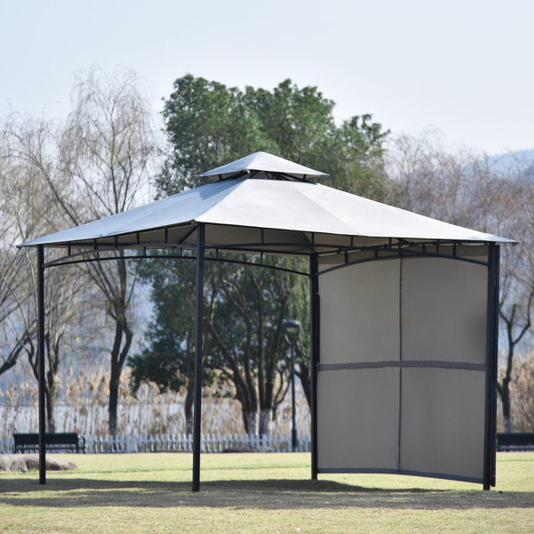 Dakota Fields Metal Patio Gazebo With A Side Panel Wayfair.ie